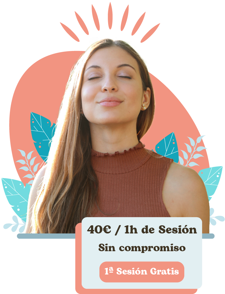 mujer respira aliviada